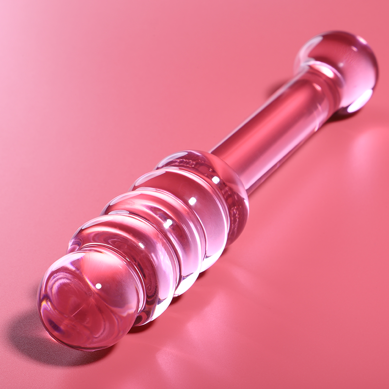 Nebula Series By Ibiza - Modelo 20 Dildo Vidro Borosilicado Rosa 20.5 cm -O- 3 cm