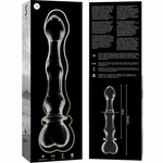 Nebula Series By Ibiza - Modelo 21 Dildo Vidro Borosilicado Transparente 20.5 cm -O- 3.5 cm