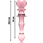 Nebula Series By Ibiza - Modelo 21 Dildo Vidro Borosilicado Rosa 20.5 cm -O- 3.5 cm