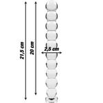 Nebula Series By Ibiza - Modelo 22 Dildo Vidro Borosilicado Transparente 21.5 cm -O- 2.5 cm