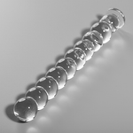 Nebula Series By Ibiza - Modelo 22 Dildo Vidro Borosilicado Transparente 21.5 cm -O- 2.5 cm