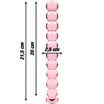 Nebula Series By Ibiza - Modelo 22 Dildo Vidro Borosilicado Rosa 21.5 cm -O- 2.5 cm