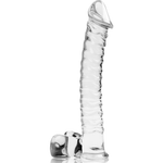 Nebula Series By Ibiza - Modelo 23 Dildo Vidrio Borosilicato Transparente 21.5 cm -Ø- 4 cm