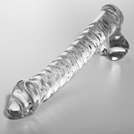 Nebula Series By Ibiza - Modelo 23 Dildo Vidrio Borosilicato Transparente 21.5 cm -Ø- 4 cm