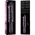 Nebula Series By Ibiza - Modelo 24 Dildo Vidro Borosilicado Rosa 28.5 cm -O- 5 cm