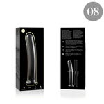 Nebula Series By Ibiza - Modelo 8 Dildo de Vidrio Borosilicato Transparente 14.5 cm -O- 2 cm