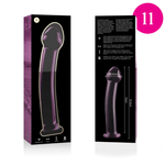 Nebula Series By Ibiza - Modelo 11 Dildo Cristal Borosilicato Rosa 16 cm -Ø- 3 cm