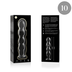 Nebula Series By Ibiza - Modelo 10 Dildo Vidro Borosilicado Transparente 16.5 cm -O- 3.5 cm