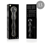 Nebula Series By Ibiza - Modelo 13 Dildo de cristal de borosilicato transparente 18 cm -Ø- 3.5 cm