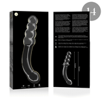 Nebula Series By Ibiza - Modelo 14 Dildo Vidro Borosilicado Transparente 18.5 cm -O- 3 cm