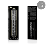 Nebula Series By Ibiza - Modelo 15 Dildo Vidro Borosilicado Transparente 18.5 cm -O- 3 cm