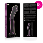Nebula Series By Ibiza - Modelo 18 Dildo Vidro Borosilicado Rosa 18.5 cm -O- 3.5 cm
