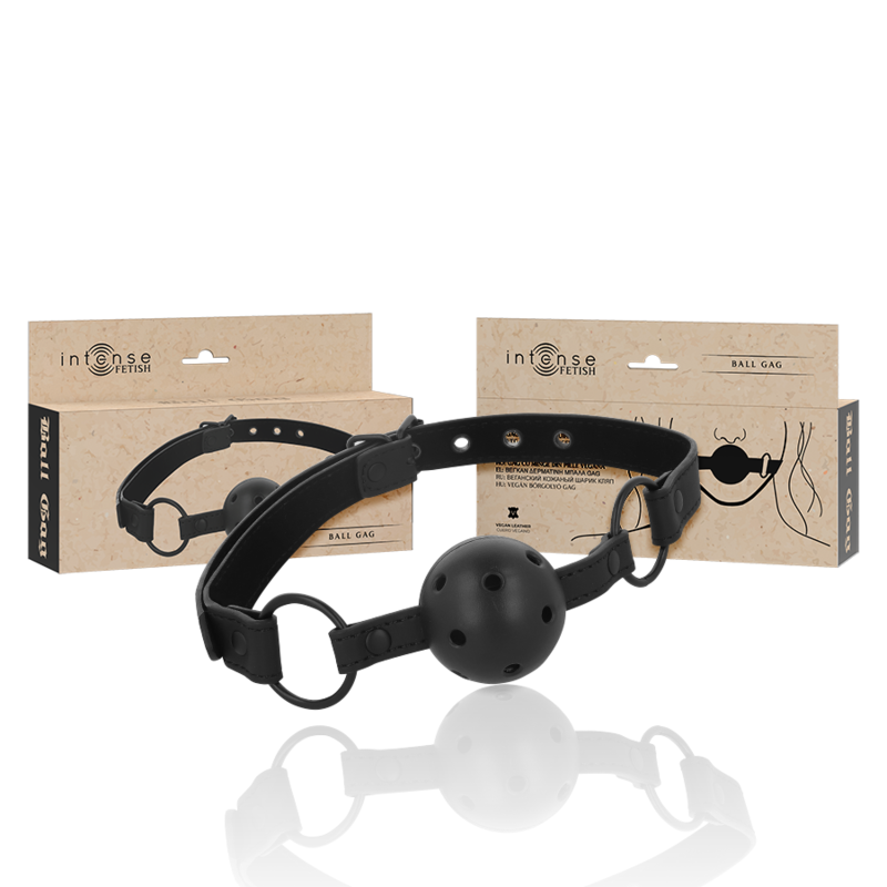 Intenso - Fetish de Mordida de Bola de Cuero Vegano