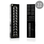 Nebula Series By Ibiza - Modelo 22 Dildo Vidro Borosilicado Transparente 21.5 cm -O- 2.5 cm
