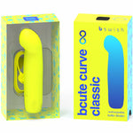 B Swish Bcute Curve Infinite Classic Recarregvel Vibrador de Silicone Amarelo