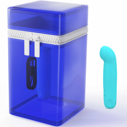 B Swish Bcute Curve Infinite Classic Edio Limitada Vibrador Recarregvel de Silicone Azul