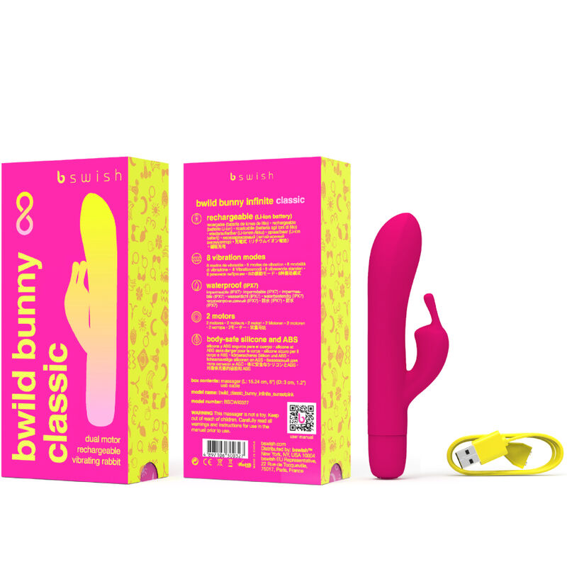 B Swish Bwild Bunny Infinite Classic Recargable Vibrador Rosa Silicona