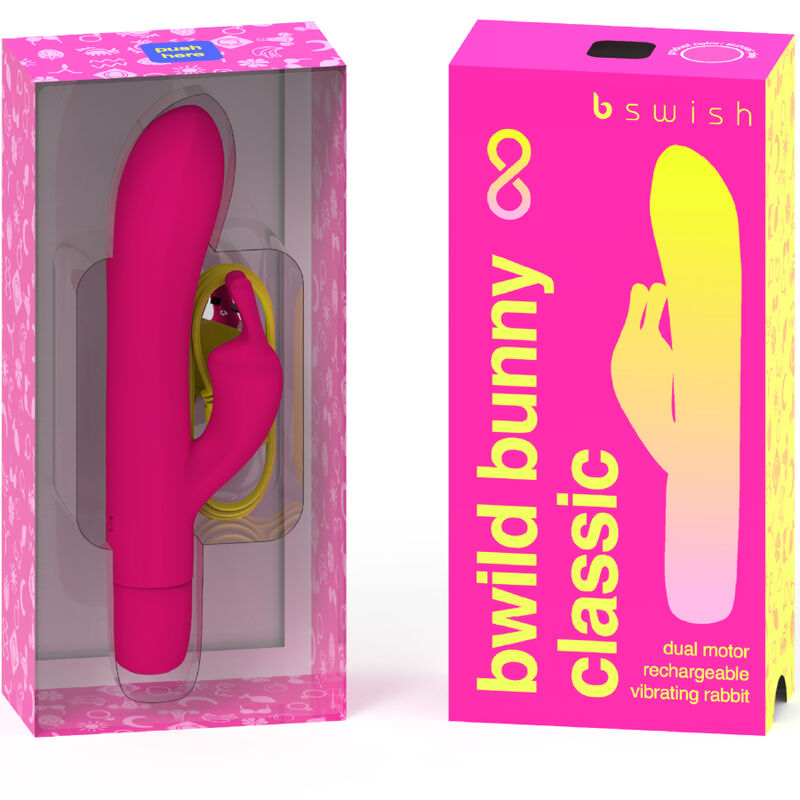 B Swish Bwild Bunny Infinite Classic Recargable Vibrador Rosa Silicona