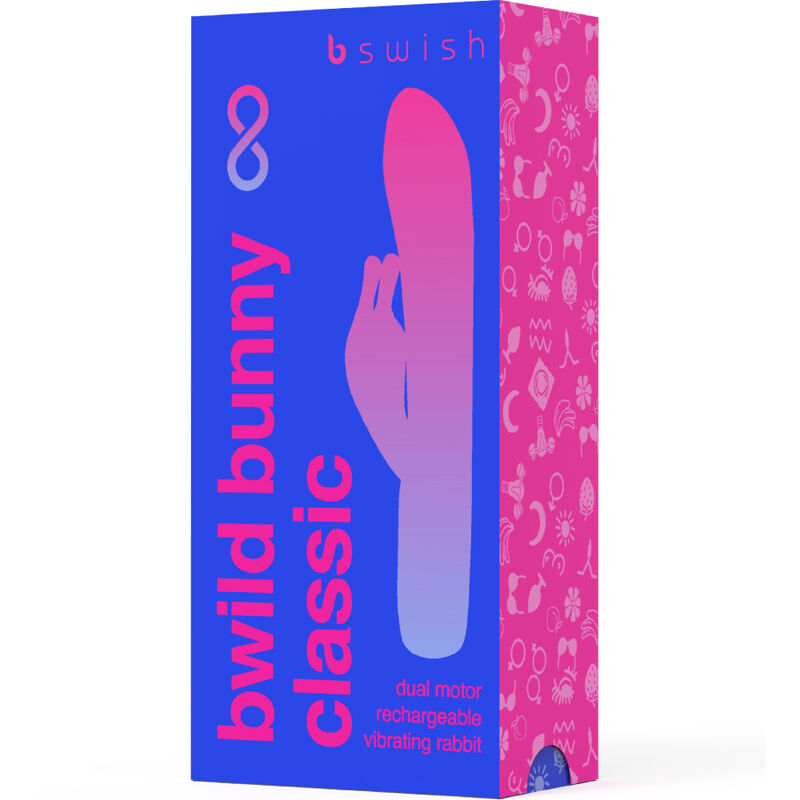 B Swish Bwild Bunny Infinite Classic Recargable Vibrador Azul Silicona