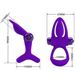 Pretty Love Anel Vibrador 10 Vibraões Lila Silicone