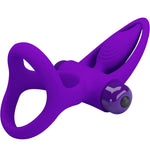 Pretty Love Anel Vibrador 10 Vibraões Lila Silicone