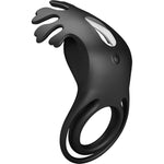 Pretty Love Anillo Vibrador Ruben 7 Vibraciones Silicona Negro