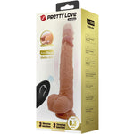 Pretty Love Jonathan Silicone Dildo 3 Vibraões + 3 Medidas de Insero Controle Remoto 21 Cm