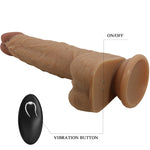 Pretty Love Jonathan Silicone Dildo 3 Vibraões + 3 Medidas de Insero Controle Remoto 21 Cm