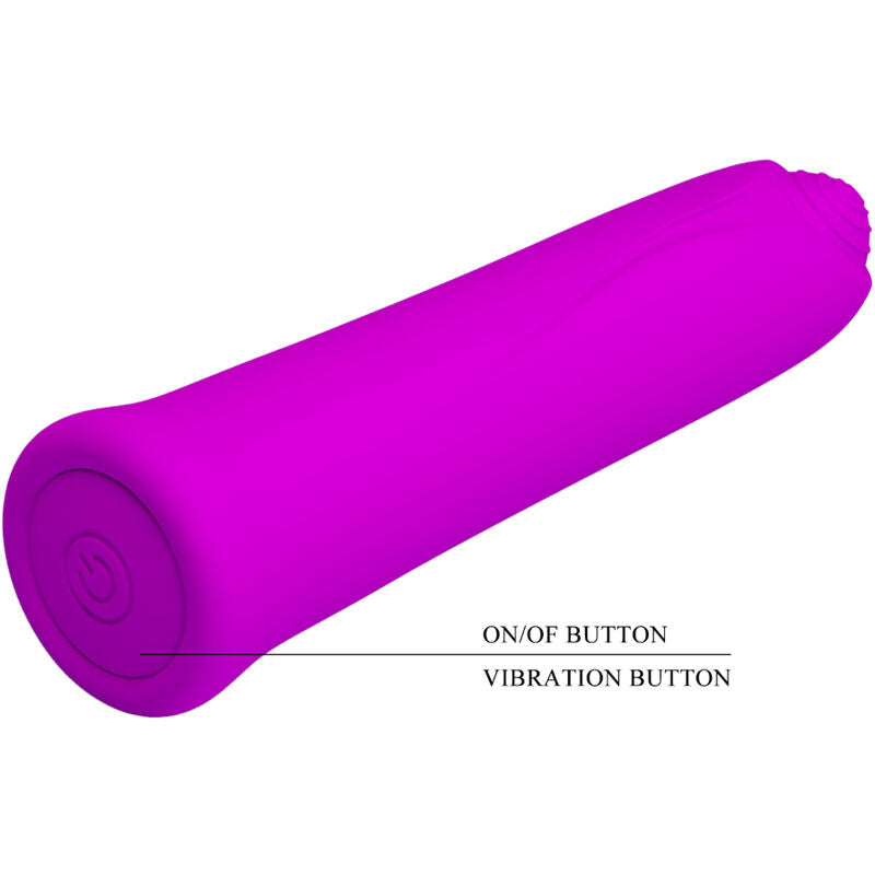 Pretty Love Vibrador Curtis Mini Super Power 12 Vibraões de Silicone Violeta