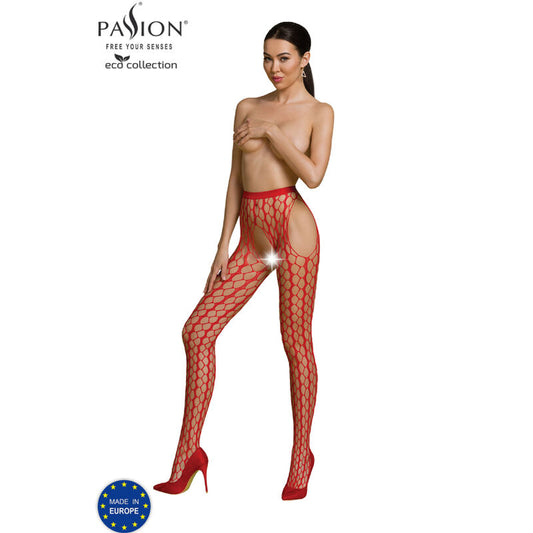 Passion - Coleo Eco Bodystocking Eco S007 Vermelho