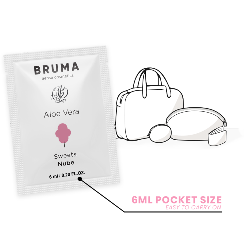Bruma - Gel Deslizante de Aloe Vera Sabor Doces 6 ml