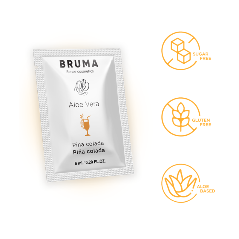 Bruma - Gel Deslizante de Aloe Vera Sabor Pina Colada 6 ml