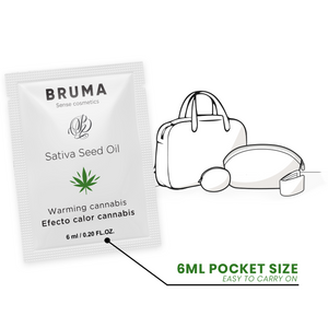 Bruma - Sativa Seed Oil Sliding Gel Aquecedor Sabor Cannabis 6 ml