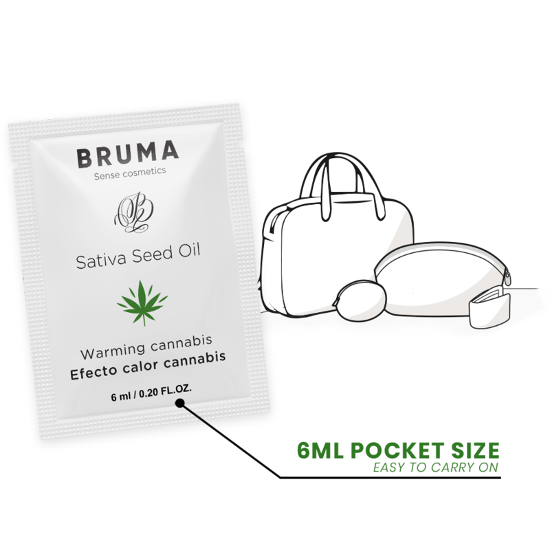 Bruma - Sativa Seed Oil Sliding Gel Aquecedor Sabor Cannabis 6 ml
