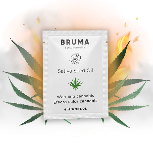 Bruma - Sativa Seed Oil Sliding Gel Aquecedor Sabor Cannabis 6 ml