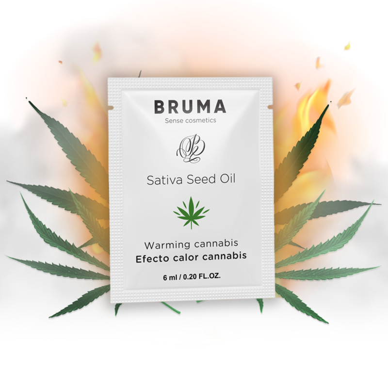 Bruma - Sativa Seed Oil Sliding Gel Aquecedor Sabor Cannabis 6 ml