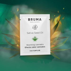 Bruma - Sativa Seed Oil Sliding Gel Aquecedor Sabor Cannabis 6 ml