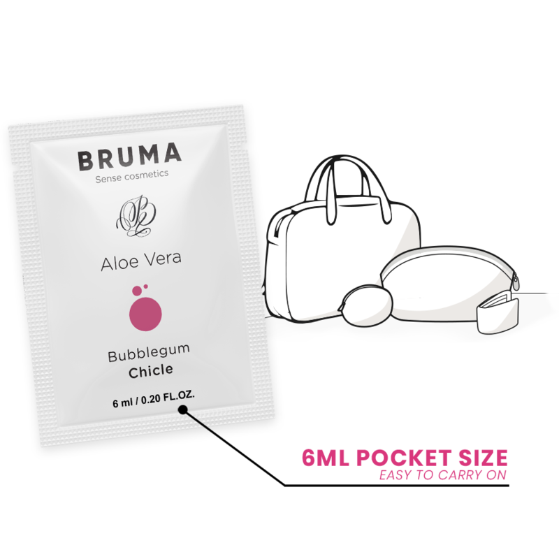 Bruma - Gel Deslizante de Aloe Vera Sabor Bubblegum 6 ml