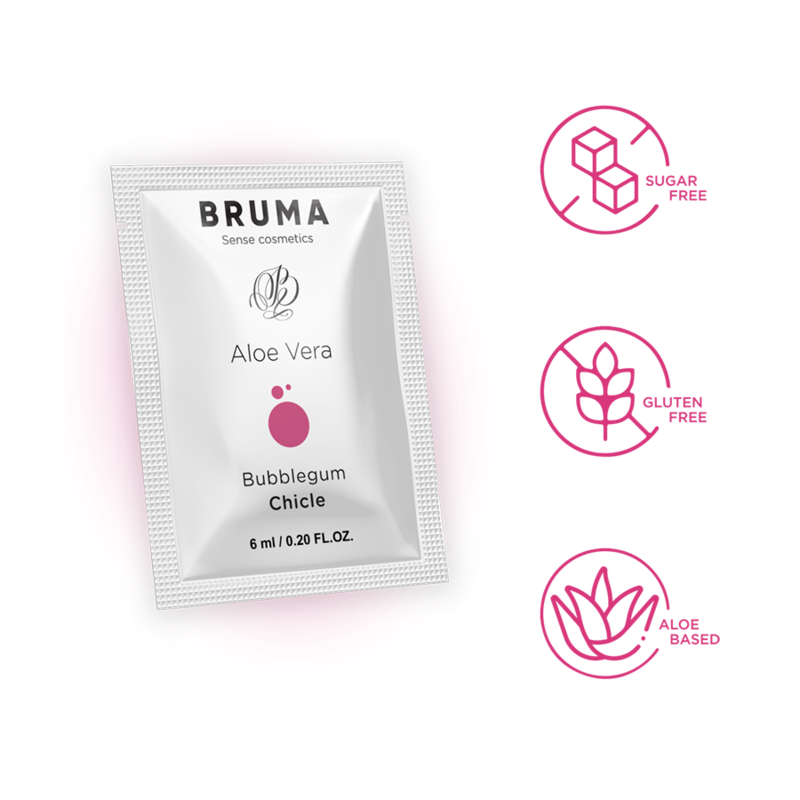 Bruma - Gel Deslizante de Aloe Vera Sabor Bubblegum 6 ml