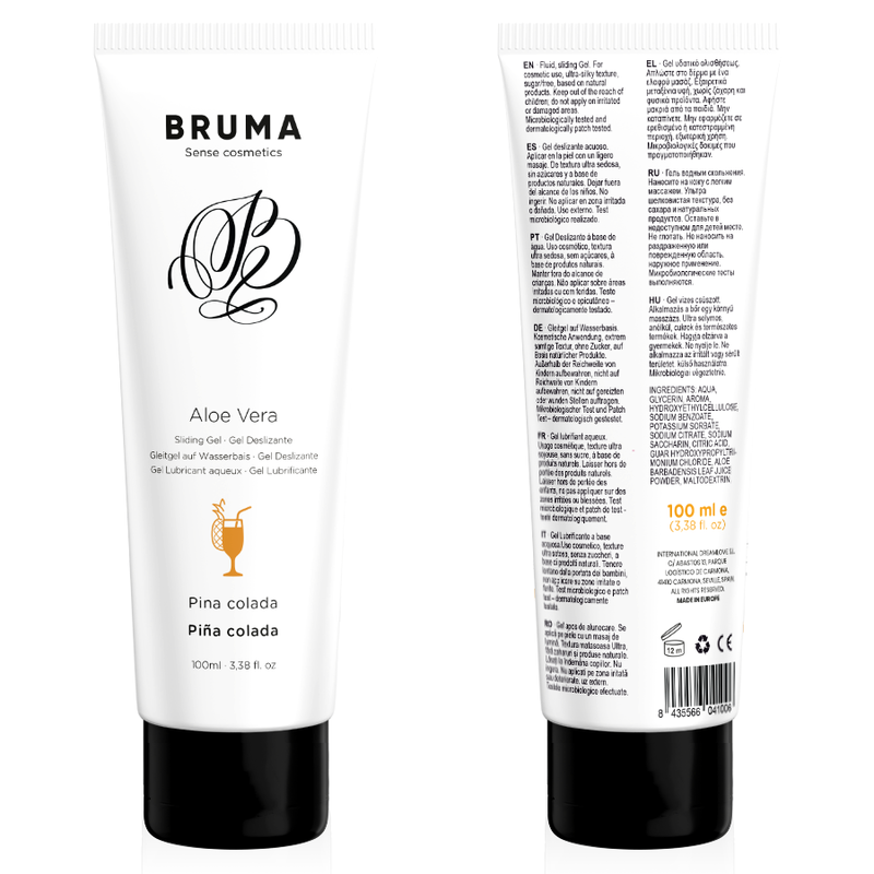 Bruma - Gel Deslizante de Aloe Vera Sabor Piña Colada 100 ml
