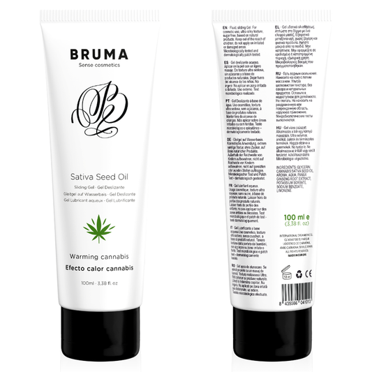 Bruma - Sativa Seed Oil Sliding Gel Aquecedor Sabor Cannabis 100 ml
