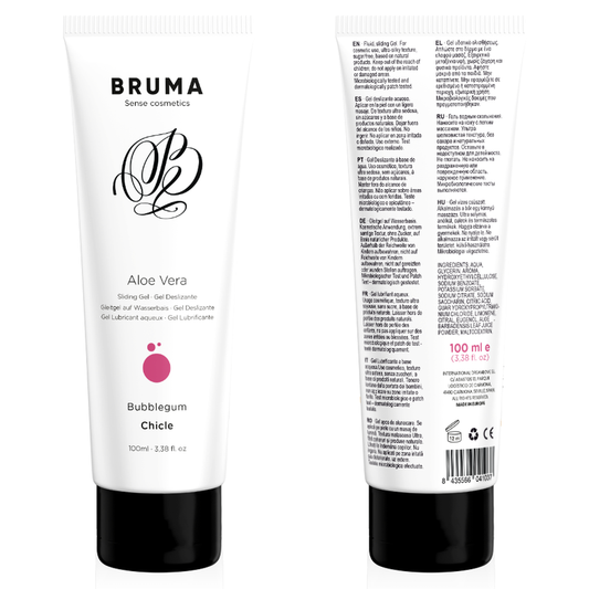Bruma - Gel Deslizante de Aloe Vera Sabor Bubblegum 100 ml