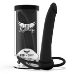 Mythology Dildo Anal Cobi Onyx Com Anel de Galo e Testículo 13 Silicone Cm