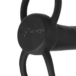 Mythology Dildo Anal Cobi Onyx Com Anel de Galo e Testículo 13 Silicone Cm