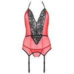 Passion Peonia Corset Linha Erótica Vermelho L/xl