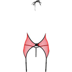Passion Peonia Corset Linha Erótica Vermelho S/m