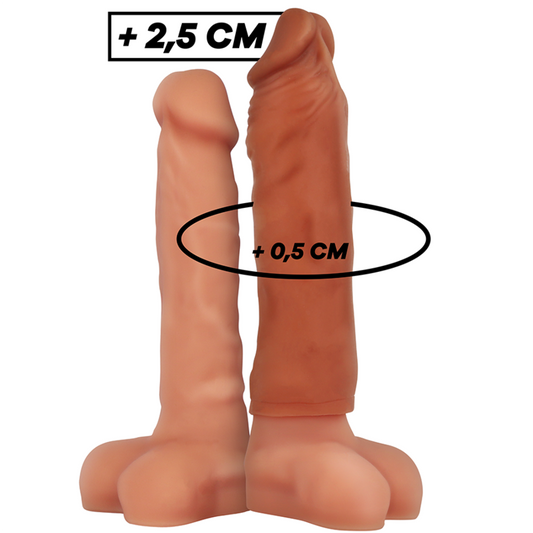 Virilxl Extensão de Pênis de Silicone Líquido V5 Marrom