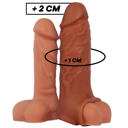 Virilxl Extensão de Pênis de Silicone Líquido V9 Marrom