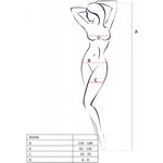 Passion - Bs098 Bodystock Negro Talla Única