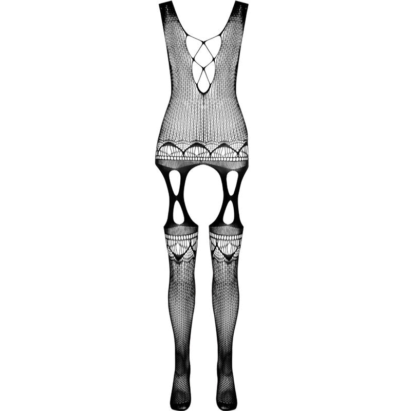 Passion - Bs099 Bodystock Negro Talla Única